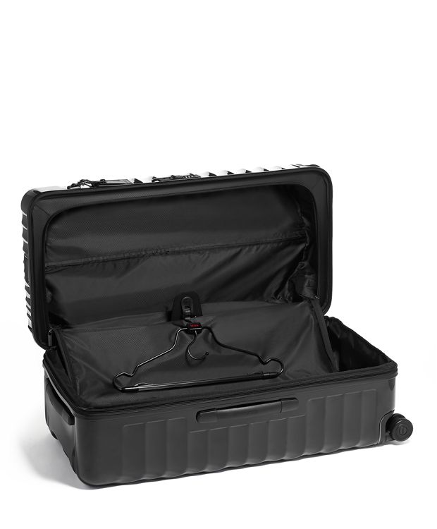 黑滚动可扩展行李箱